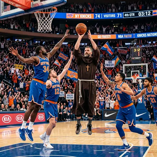 Pope Showcasing Basketball Skills in NBA Game