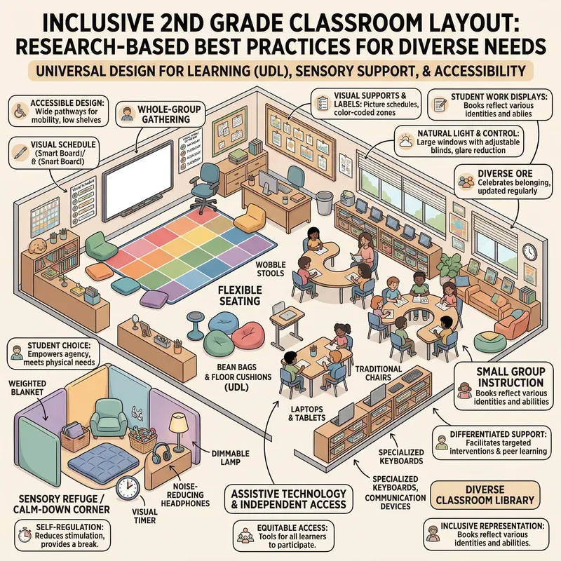Inclusive 2nd Grade Classroom Layout Design