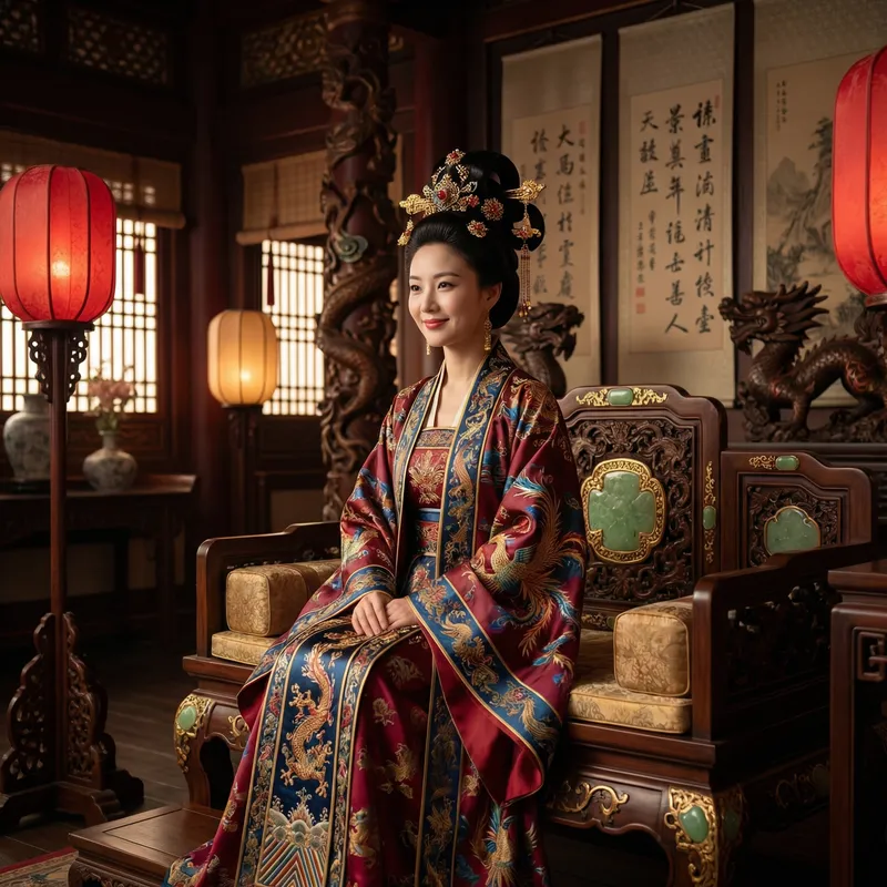 Beautiful Chinese Princess in Regal Splendor Beautiful Chinese Princess in Regal Splendor