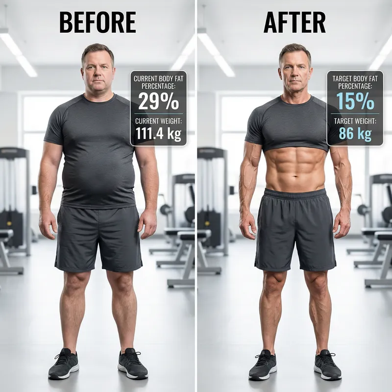 Before and After Body Transformation Comparison