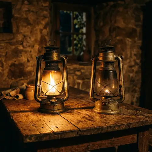 Ancient Oil Lanterns: Rustic Charm Revealed