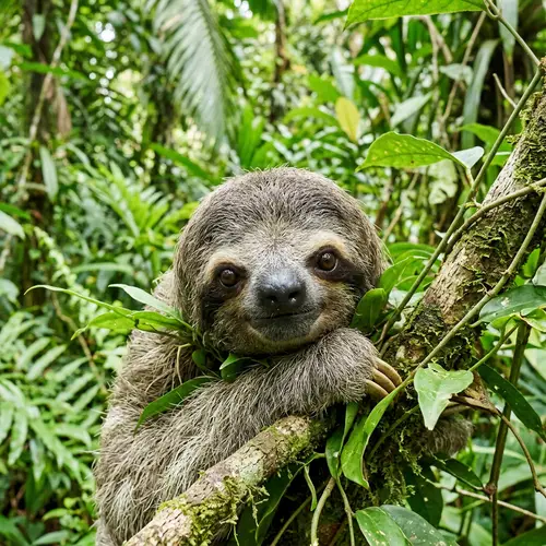 Relaxed Sloth in Natural Habitat | Cute Sloth Picture