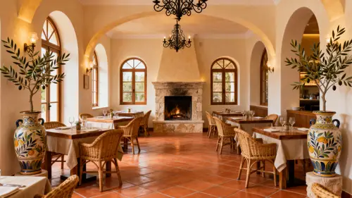 Luxurious Mediterranean Cafe Design Concepts