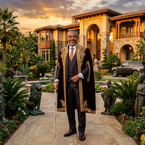 Elegant Ethiopian Gentleman in Luxurious Setting