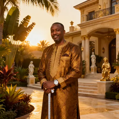 Elegant Ethiopian Gentleman in Luxurious Setting