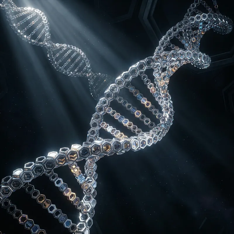 Innovative Hexagonal DNA Structure Visual Innovative Hexagonal DNA Structure Visual