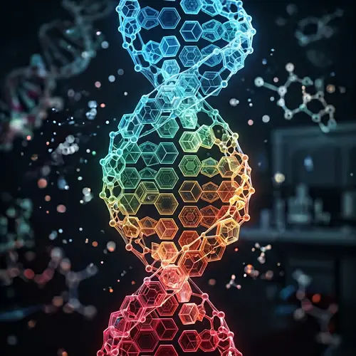 Stunning DNA Design: Hexagon Structure Visuals