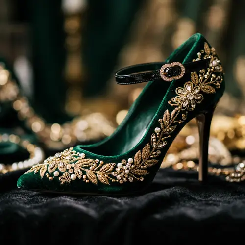 Elegant High-Heeled Shoe in High Fashion Photography