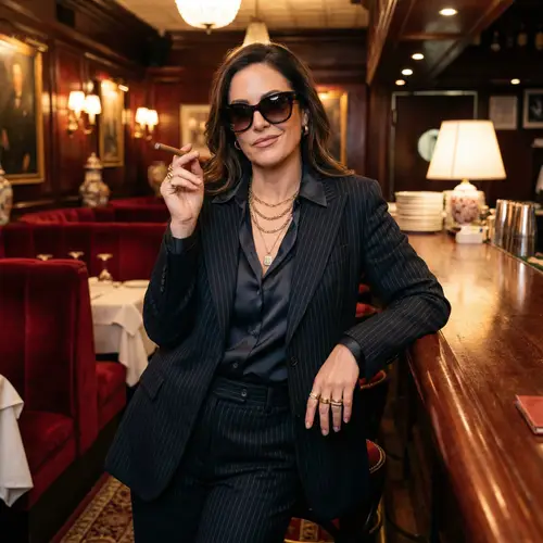 Glamorous Mafia Style: Tailored Suits & Luxury Aesthetics