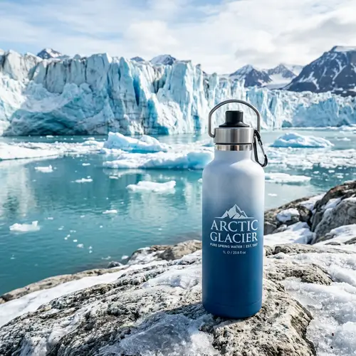 Arctic Glacier Water Bottle - Stay Hydrated Anywhere