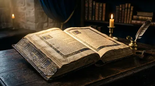 Ancient Bible Photography - 4K Cinematic Aesthetic