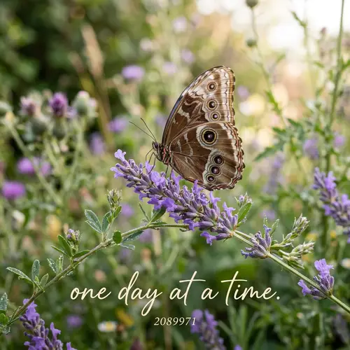 Delicate Butterfly: One Day at a Time