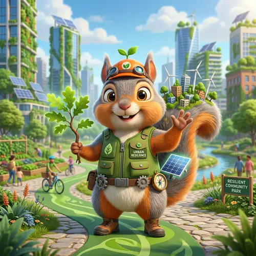 Cute Urban Resilience Mascot Design Ideas