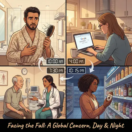 Hair Fall Solutions: Diverse Individuals Battling Hair Loss