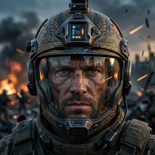 Futuristic Soldier: Valor Meets Innovation