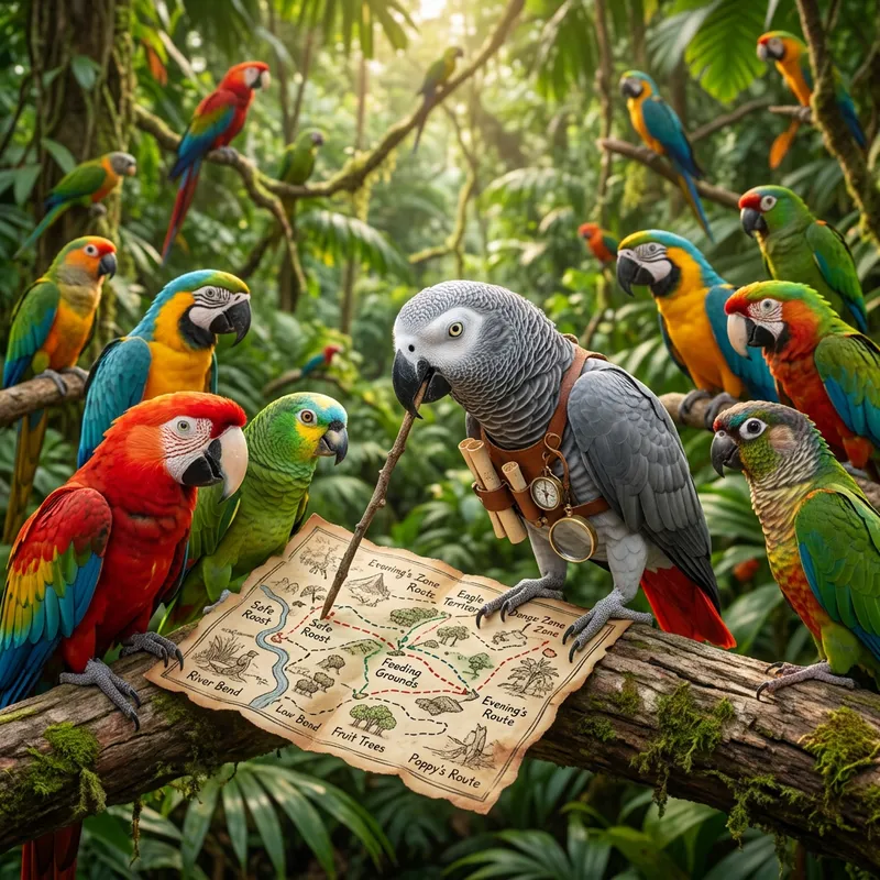Poppy the Strategic Parrot: Mastering the Flock Poppy the Strategic Parrot: Mastering the Flock