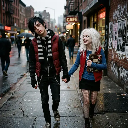 Emo Boy & Girl: Unique Fashion Style and Unnerving Smiles