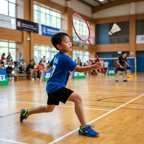 Young Kai Plays Badminton | Sunny Afternoon Action Shot