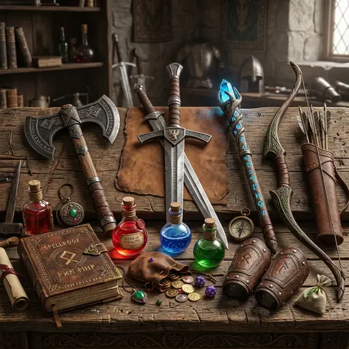 Fantasy RPG Character Items & Weapons