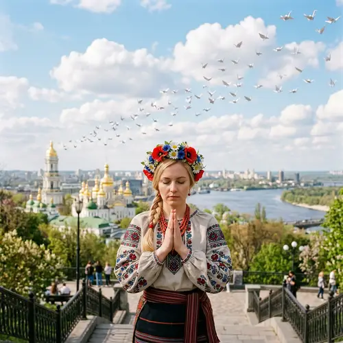 Ukrainian Cultural Heritage: A Prayer in Kyiv