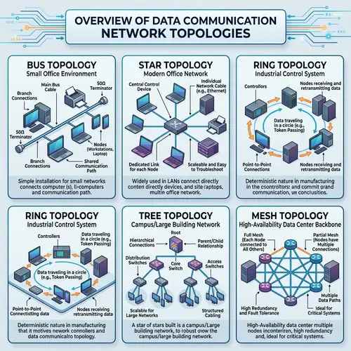 Data Communication Topology Materials: Types & Settings Explained