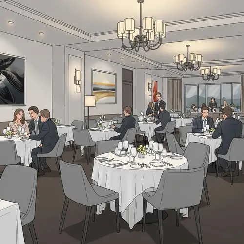 Simple Fine Dining Restaurant Sketch