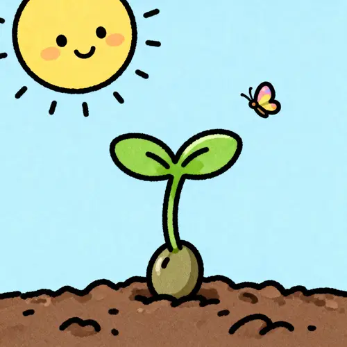 Cute Doodle Drawing Celebrating Life's Importance