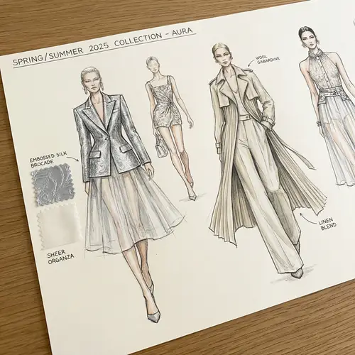 Stylish Fashion Design Illustrations for Collections
