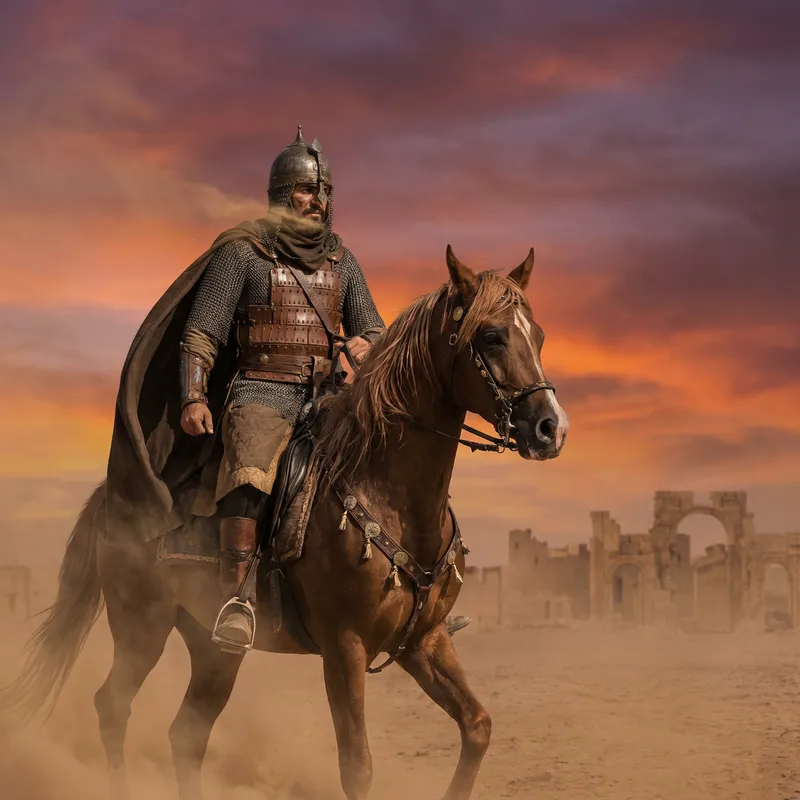 Arabian Warrior on Horseback - Standing Tall in Pre-Islamic & Islamic Era