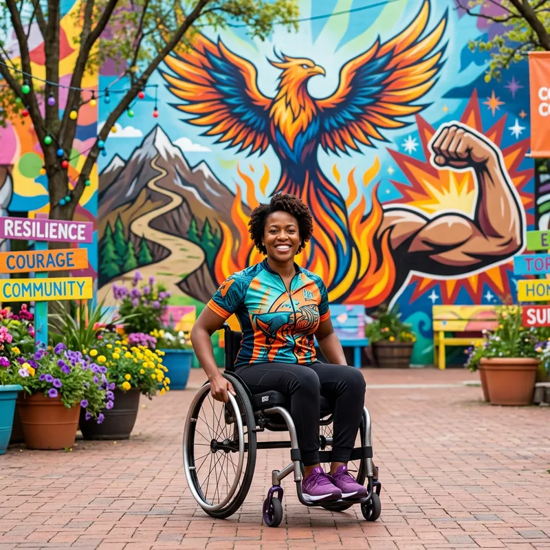 Empowering Wheelchair Image with Strength & Resilience