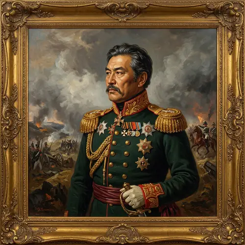 Russian General in Napoleonic Wars - Classical Portrait Depiction