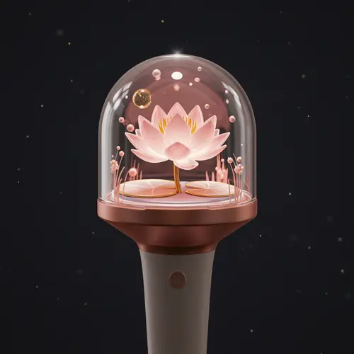 Lotus Flower Kpop Light Stick - Unique Design