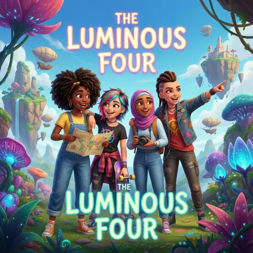 Diverse Adventures: Pixar-Style 3D Girls Poster