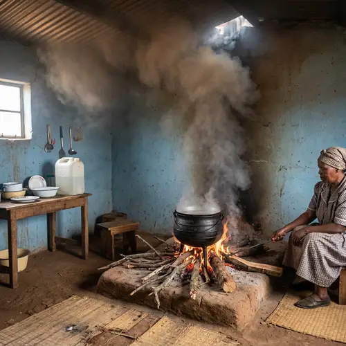 South Africa Kitchen: Cooking with Woods and Tree Branches