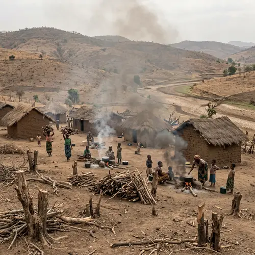 Africa Village Pollution: Effects of Wood Burning on Environment