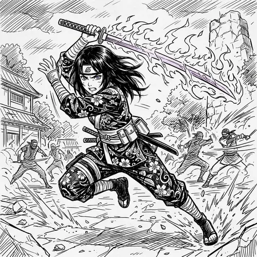 Epic Ninja Girl from Naruto Shippuden