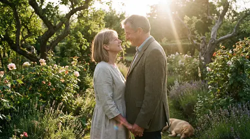 Enduring Love: A Garden Portrait of a Couple