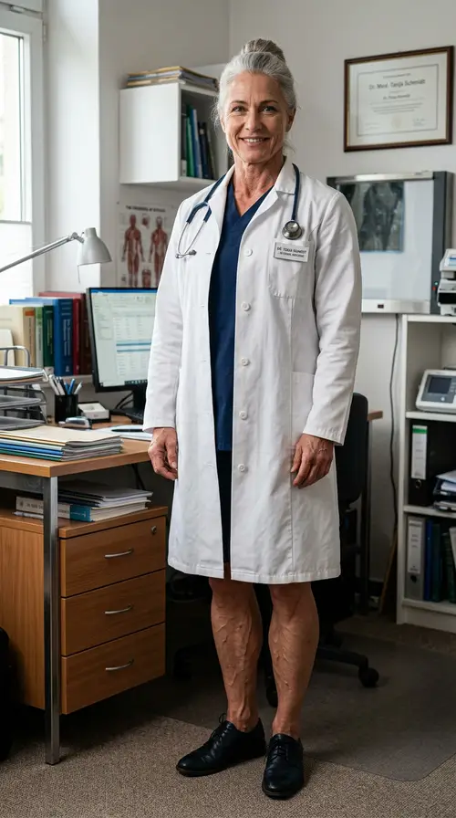 Stunning Portrait of a Female Doctor in 4K