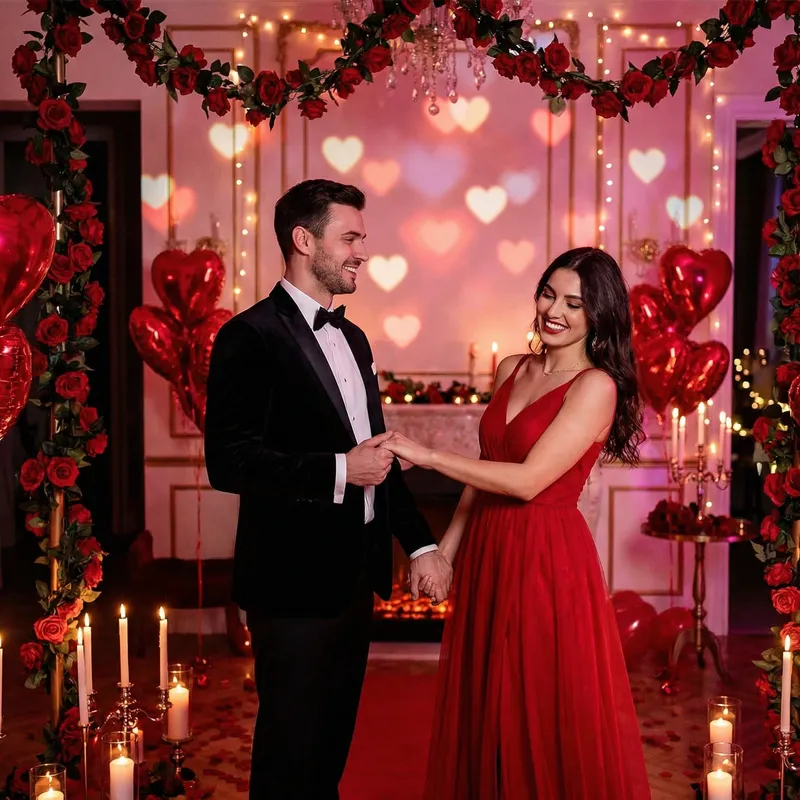 Valentine's Day Romantic Portraits for Couples