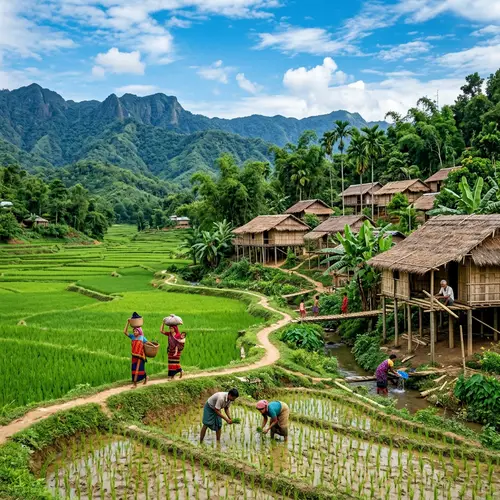 Rural Life in Khagarachari, Bangladesh