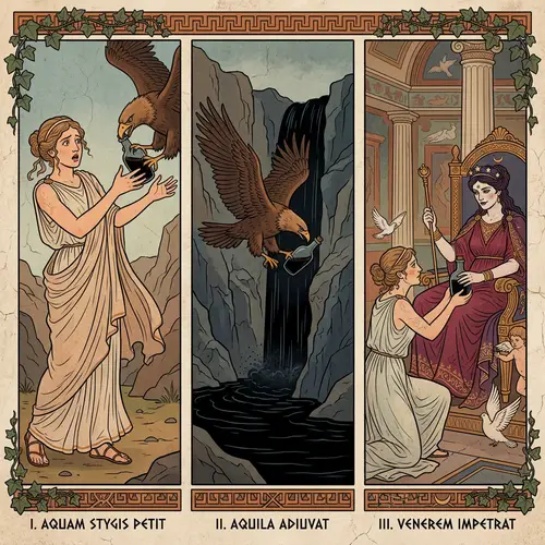 Mythical Encounter: Psyche and Venus - Pivotal Moment