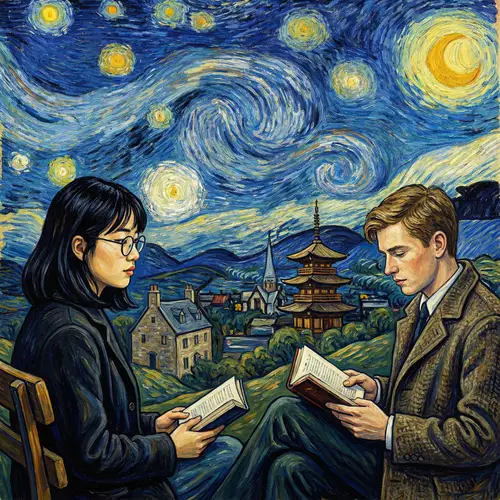 Inspiring Art: East Asian & European Students Reading