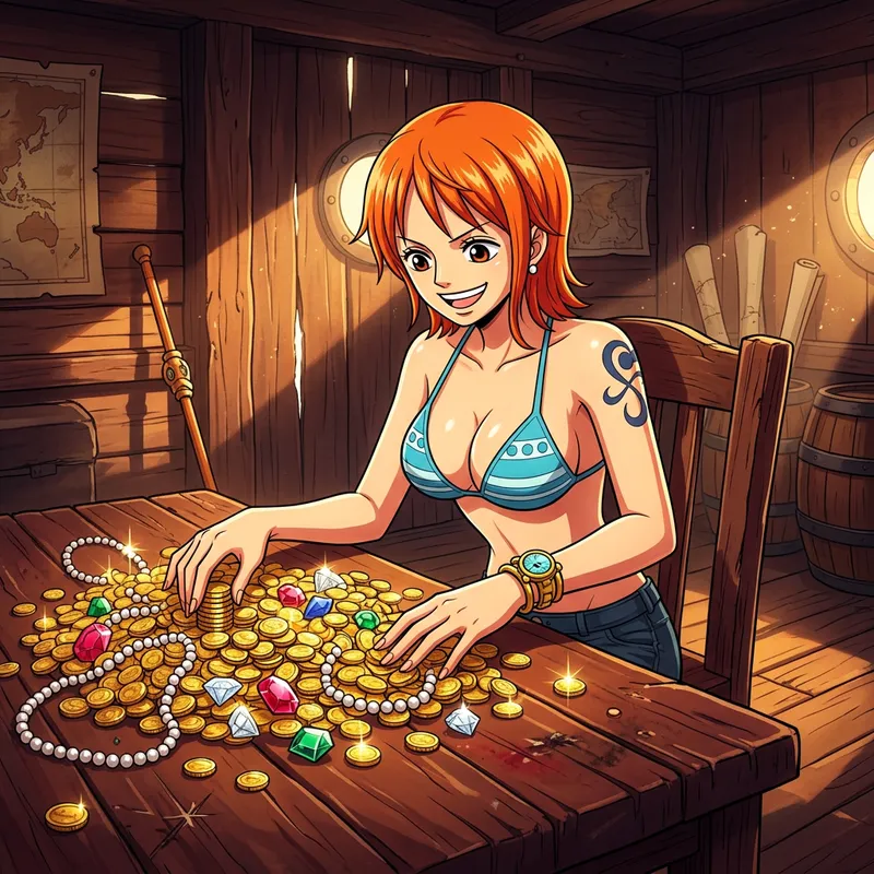 Namo Pirate Treasure Counting Scene