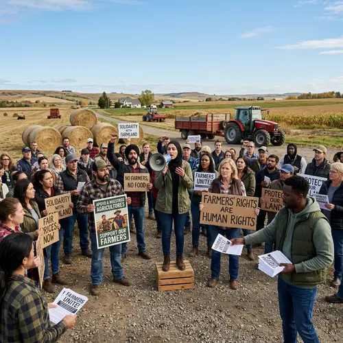 Unity in Diversity: Farmers' Rights Protest with Diverse Group