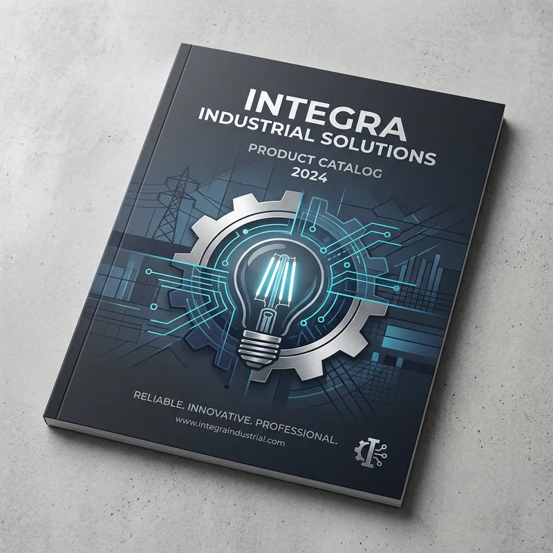 Sleek & Elegant Industrial Catalog Cover Design