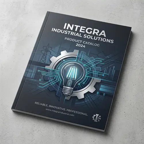Industrial & Electrical Catalog Cover Design | Sleek & Elegant