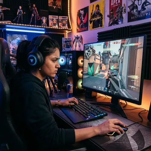 South Asian Female Pro Gamer | Intense Valorant Gameplay