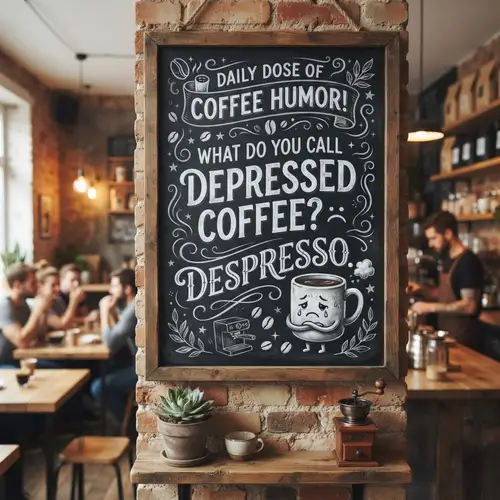 Despresso: A Fun Café Chalkboard Pun