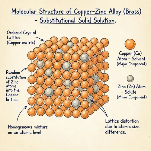Copper-Zinc Alloy Structure Diagram
