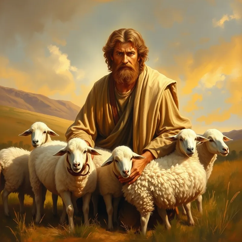 King David: Shepherd in Pastoral Bliss King David: Shepherd in Pastoral Bliss